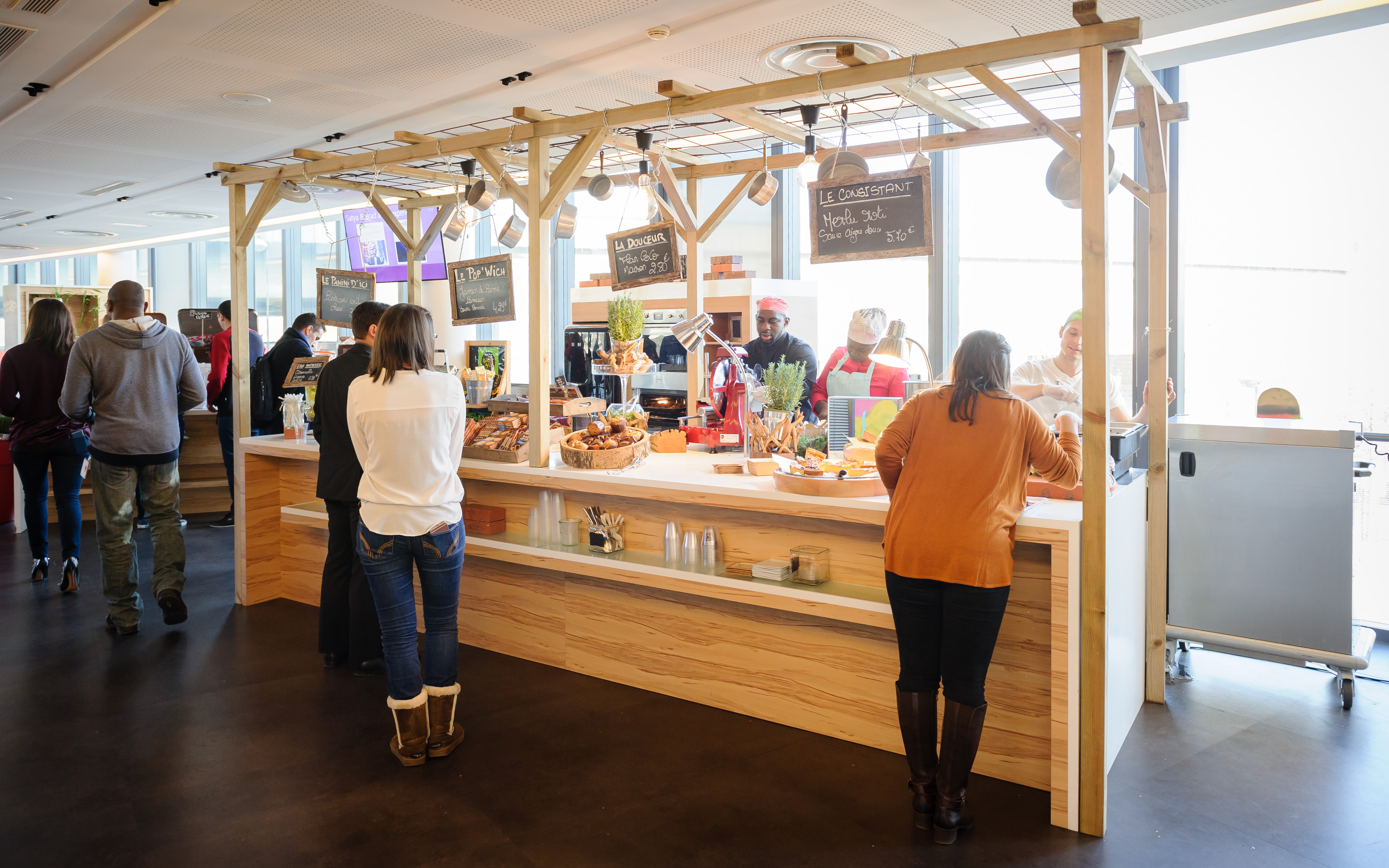 La caféteria Pop-Up - Restauration rapide tout au long de la journée