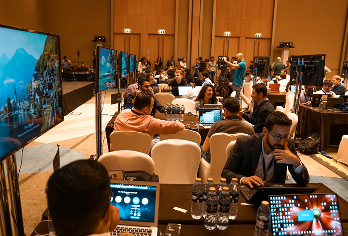 Live photo of participants at the OpenHack event