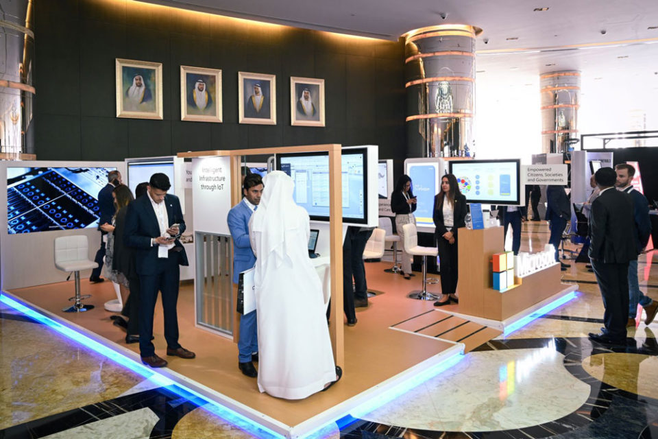 : Microsoft booth at the Digital Next Summit