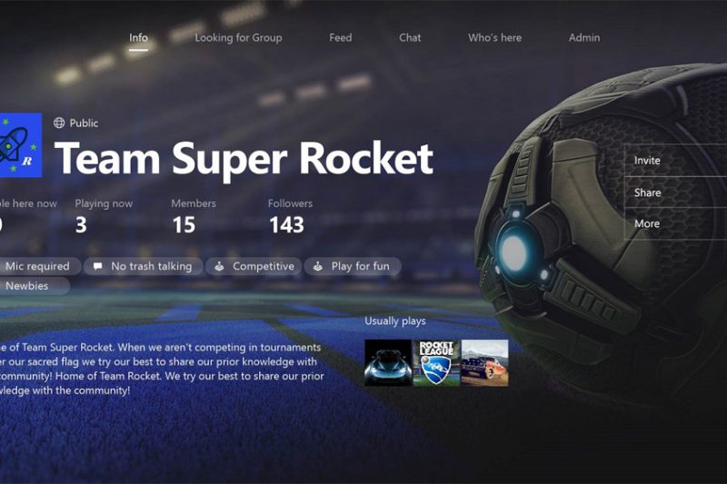 Create and join Clubs on Xbox Live to meet and play with gamers having similar interests