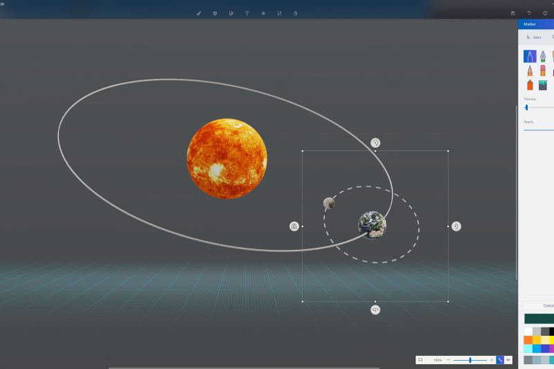 Paint 3D is available in the Windows 10 Creators Update and is one of the easiest ways to create in 3D.