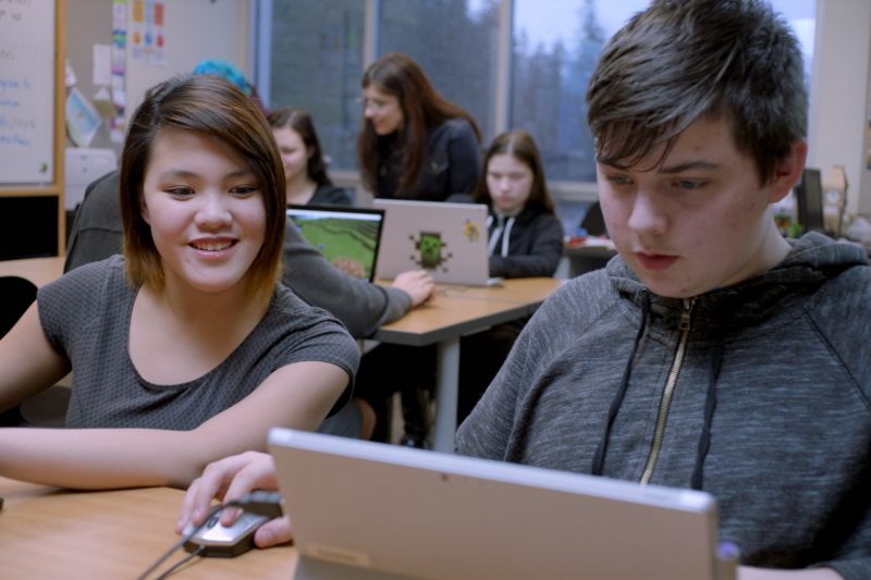 Students at Tesla STEM High School in Redmond, Wash. have been coding with Minecraft and working alongside the Minecraft Education Team to inform development with student voice.