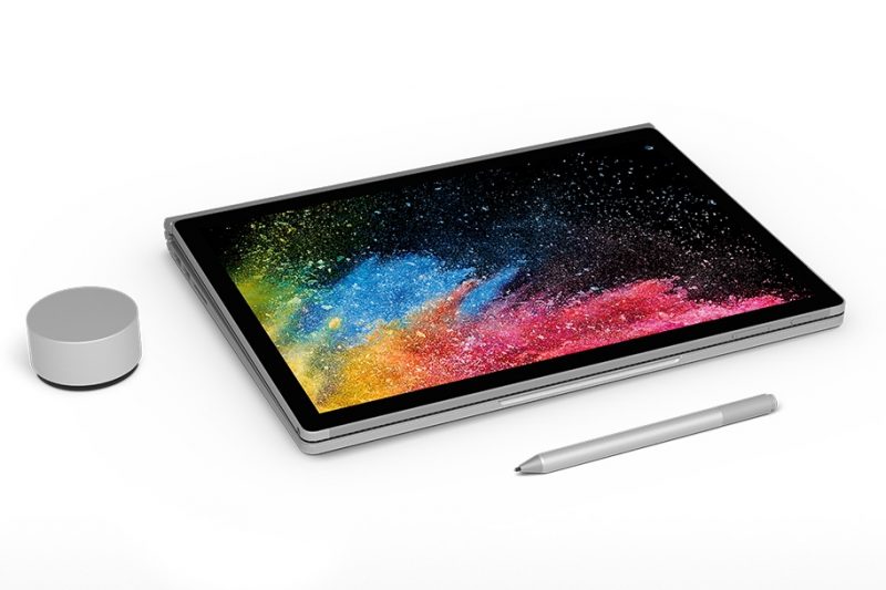 Surface Book 2 13-inch in Studio Mode. 