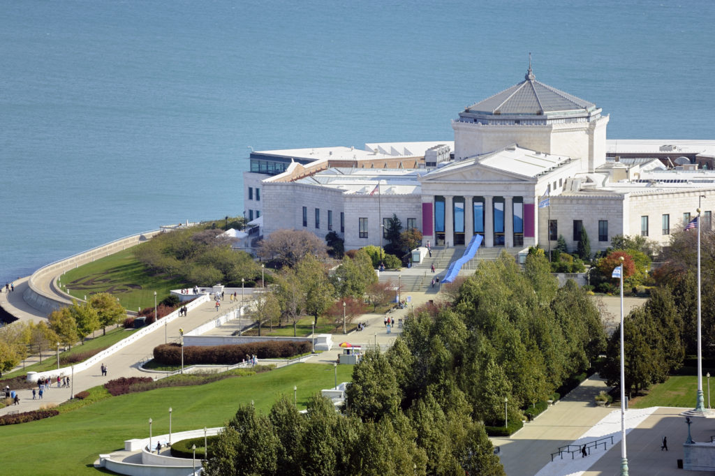 Aerial View of Shedd Aquarium