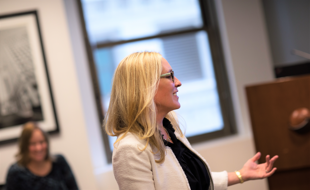 A photo of Capax Global co-founder Jessica Hawk