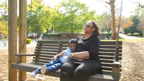 Wanda Irving and her granddaughter, Soleil.