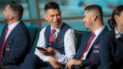 American Airlines staff members