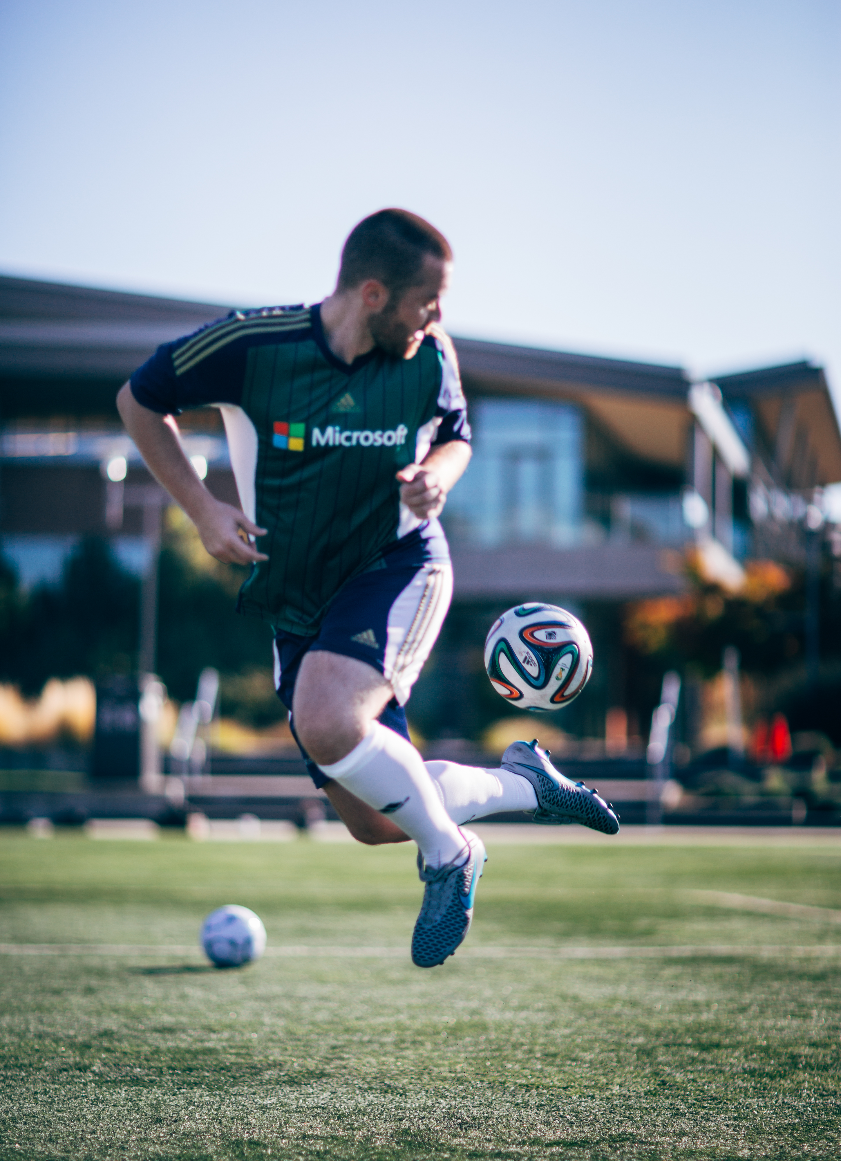 Joey Mack on the Microsoft Redmond campus (photo by Nitish Kumar)