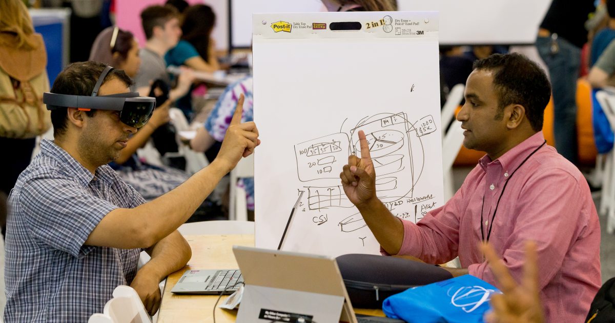 Day 1 of the Microsoft 2016 Hackathon part of //oneweek.