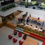 Recently renovated space on the Microsoft Redmond campus