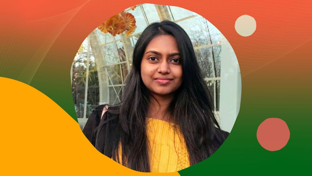 A portrait of Amulya