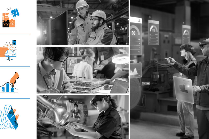 The Future Computed: AI and Manufacturing image collage