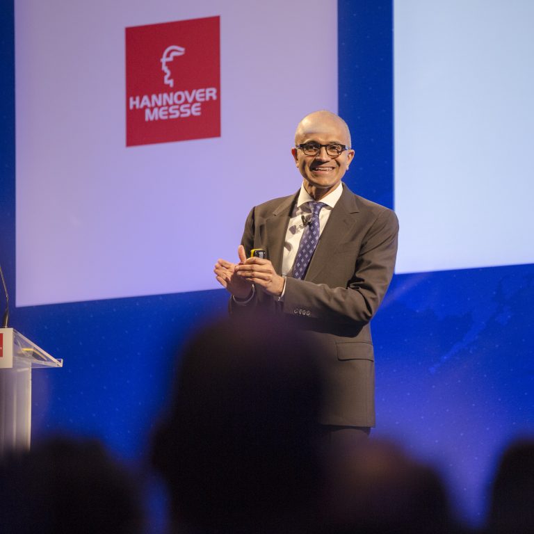 Hannover Messe 2016: Satya Nadella, Microsoft CEO