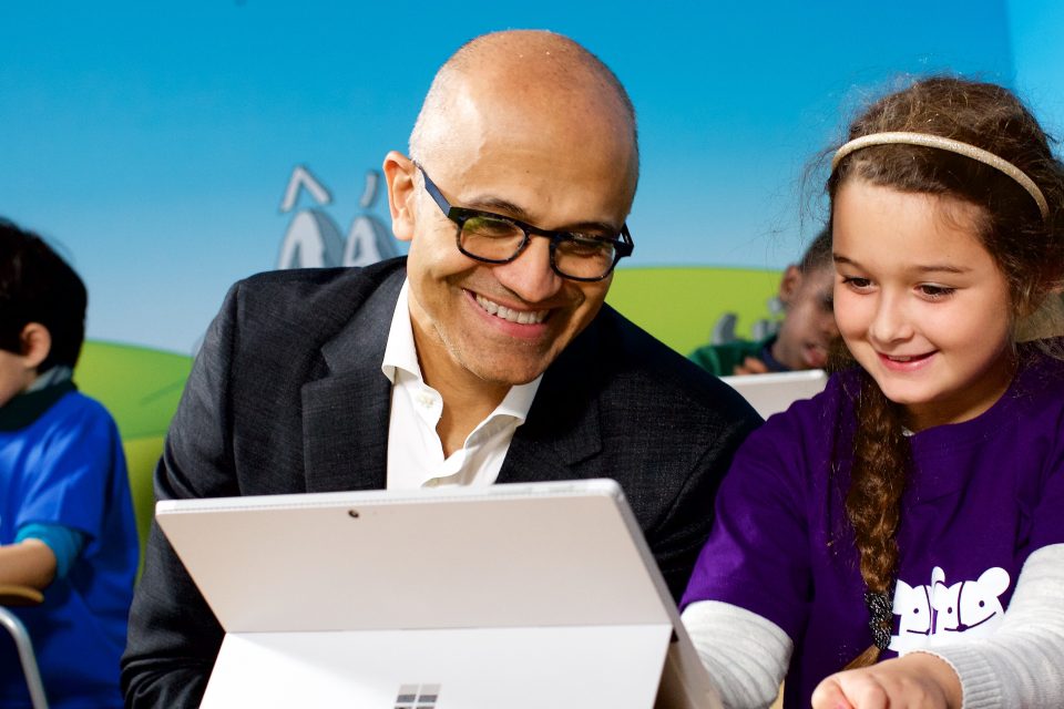 Satya Nadella zu Besuch in Deutschland