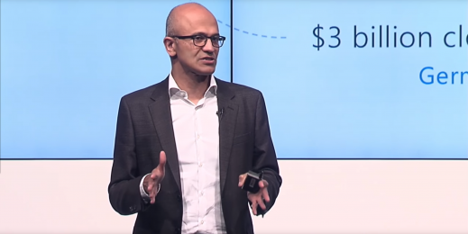 Microsoft CEO Satya Nadella in Berlin on Oct 5th, 2016