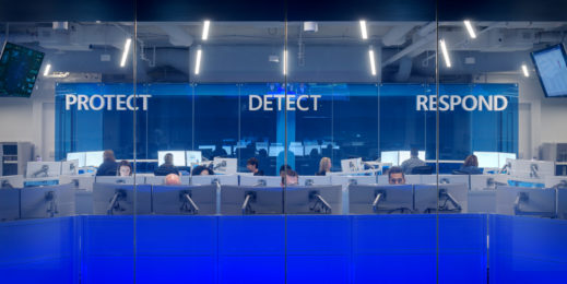 Protect Detect Respond Schild im Security Center
