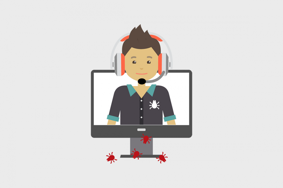 Betrügeranrufe Illustration