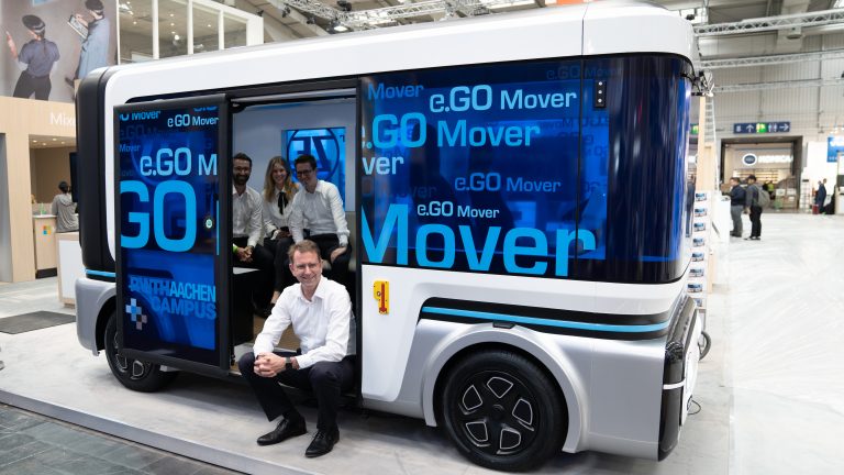 Hannover Messe 2018 Microsoft Stand (Copyright by e.GO Mobile AG)