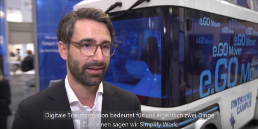 Hannover Messe 2018: Casimir Ortlieb, e.GO, über digitale Geschäftsmodelle