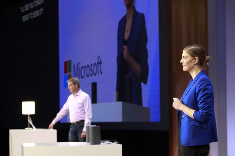 Cortana and Alexa demo at Build 2018 (Quelle Microsoft)