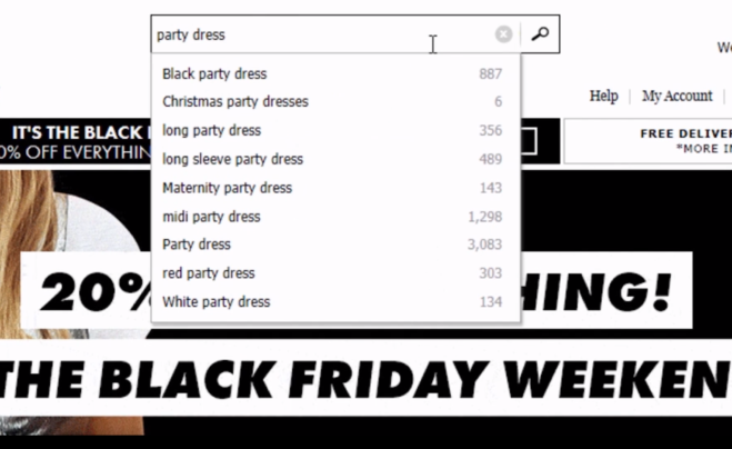 Das Foto zeigt einen Screenshot von der ASOS-Webseite.