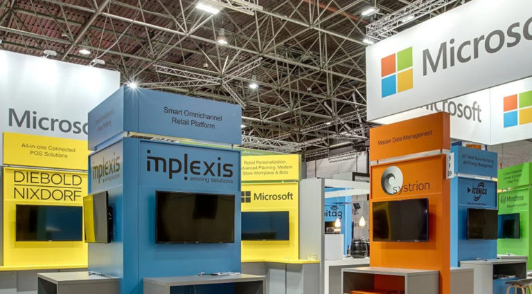 Bild des Microsoft Stands auf der EuroCIS 2019