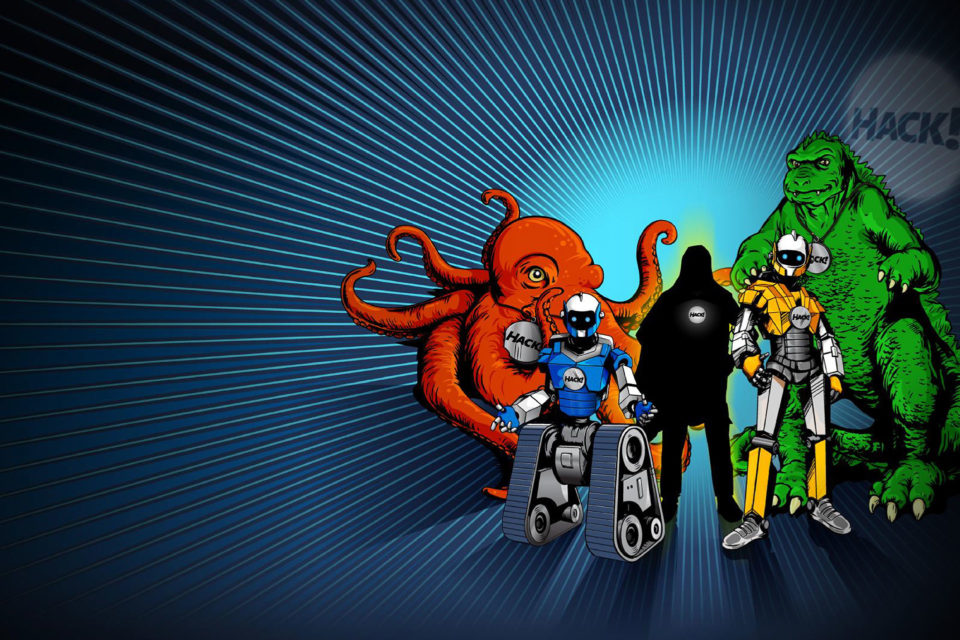 Illustration Hackathon Monster und Helden