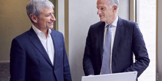 Jean-Philippe Courtois, EVP und President, Microsoft Global Sales, Marketing & Operations und Dr. Christof Mascher, COO und Mitglied des Vorstands der Allianz SE (Quelle: Allianz)