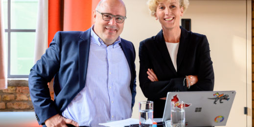Sabine Bendiek und Steffen Kampeter