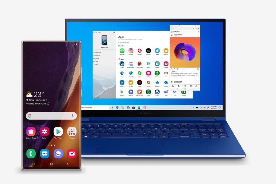 Samsung Galaxy und Windows 10 Laptop