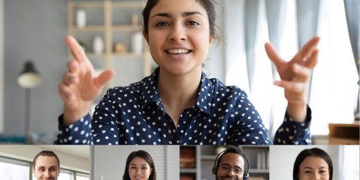 Menschen sprechen über Teams