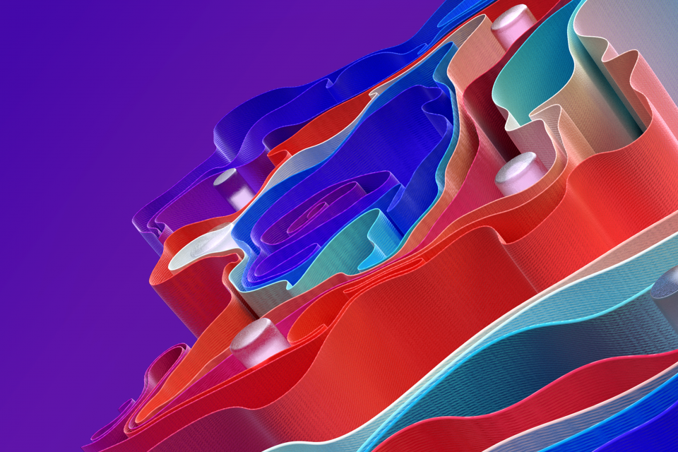 Grafisches Wallpaper der Microsoft Build 2021