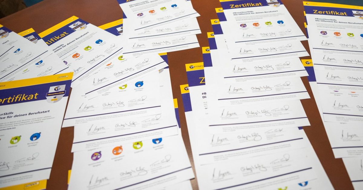 BoostYourSkills Zertifikate