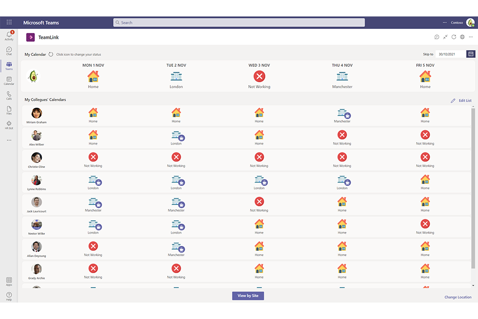 Screen des TeamLink Tools