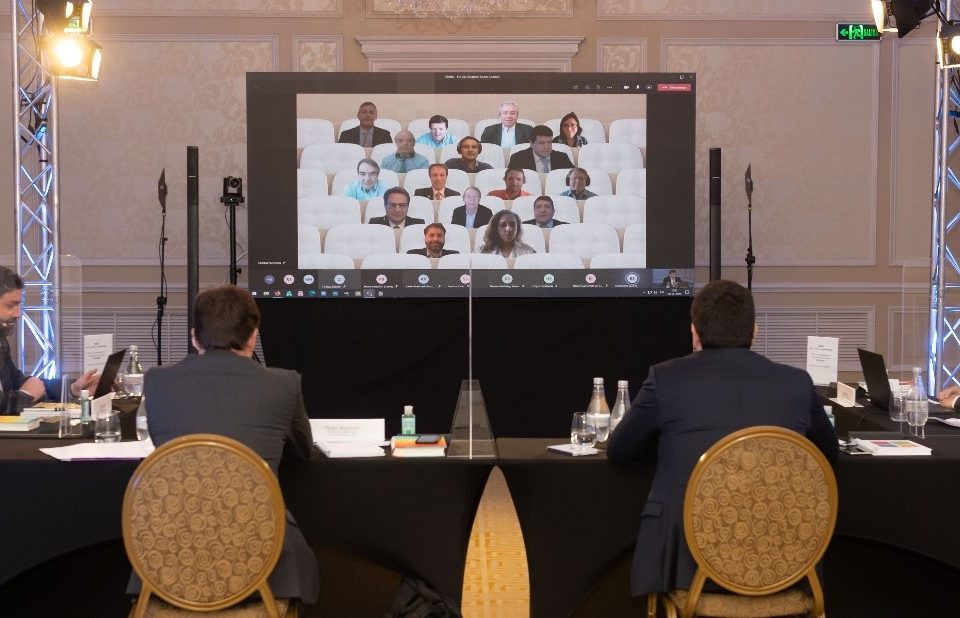 Miembros del Consejo Asesor en una reunión virtual