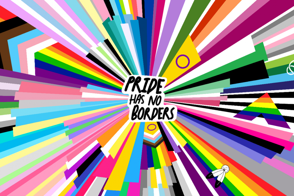 Ilustración Pride has no borders