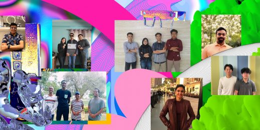 Collage de estudiantes que participan en Imagine Cup 2023