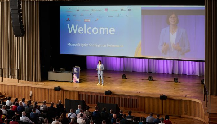 Catrin Hinkel at Microsoft Ignite Spotlight on Switzerland