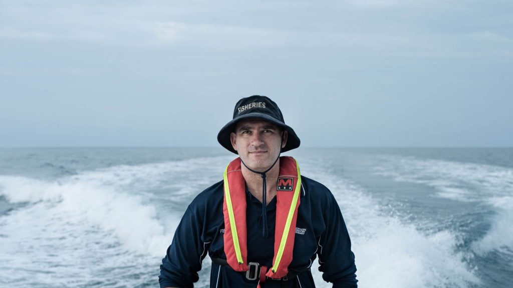 Pescador da Austrália.