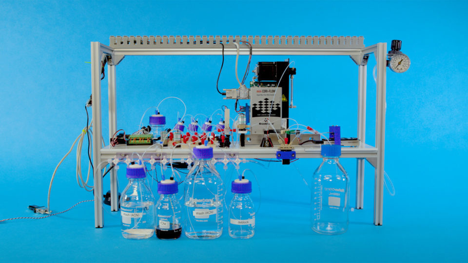 Sistema de armazenamento de dados em DNA.