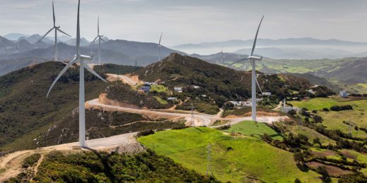 Turbinas eólicas da Siemens Gamesa no Marrocos.