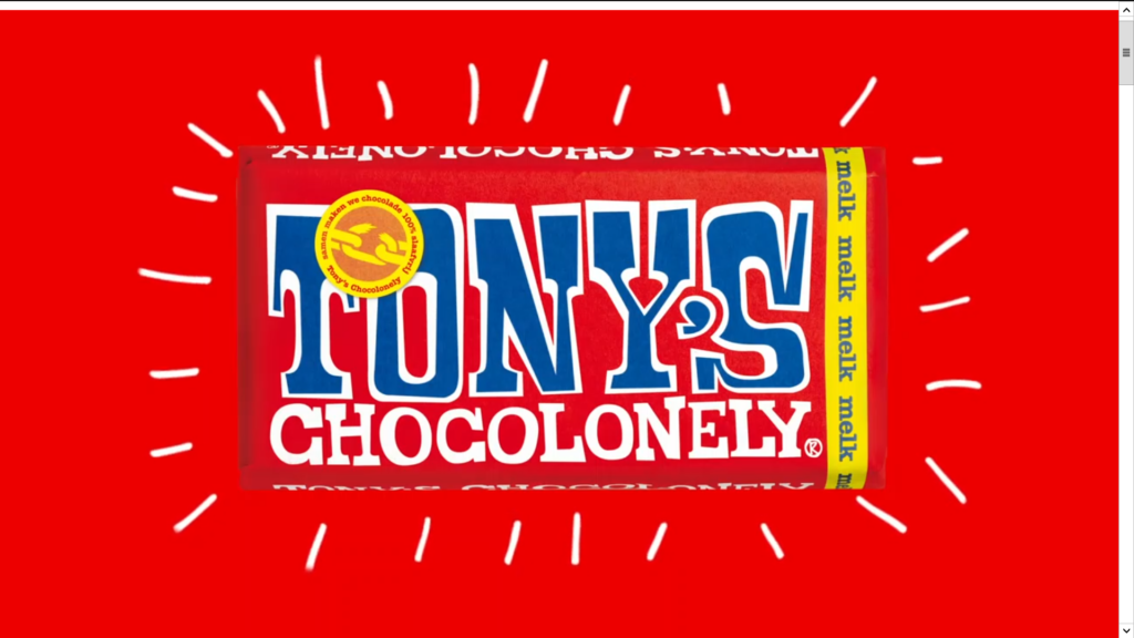 Embalagem de chocolate da Tony's Chocolonely