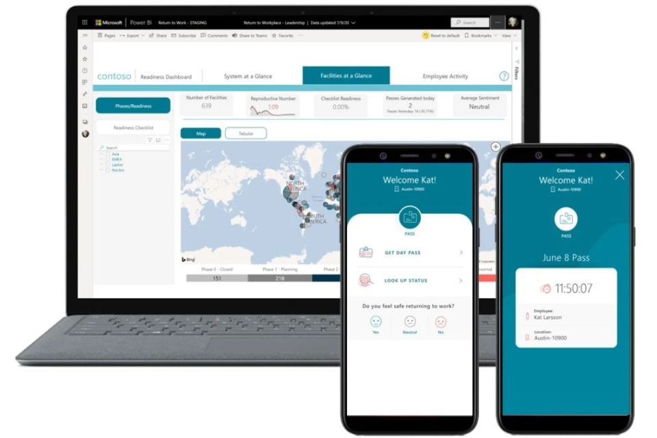 Volte ao local de trabalho com confiança com a Power Platform