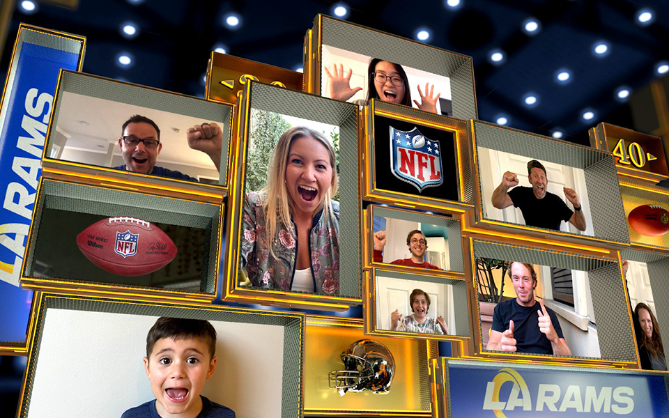 Fãs da NFL no Microsoft Playbook