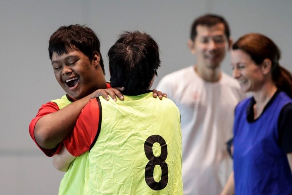 competitors at the Special Olympics