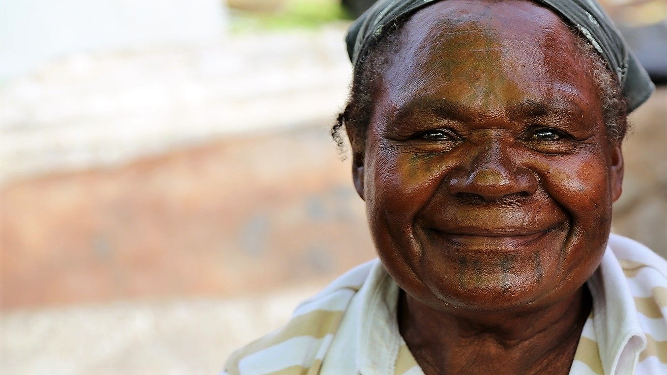 A woman from Papua New Guinea.