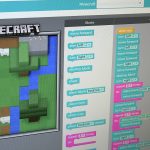Screenshot of Minecraft coding tutorial