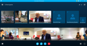 K. Raman, Managing Director of Microsoft Malaysia participating in Skype-a-Thon