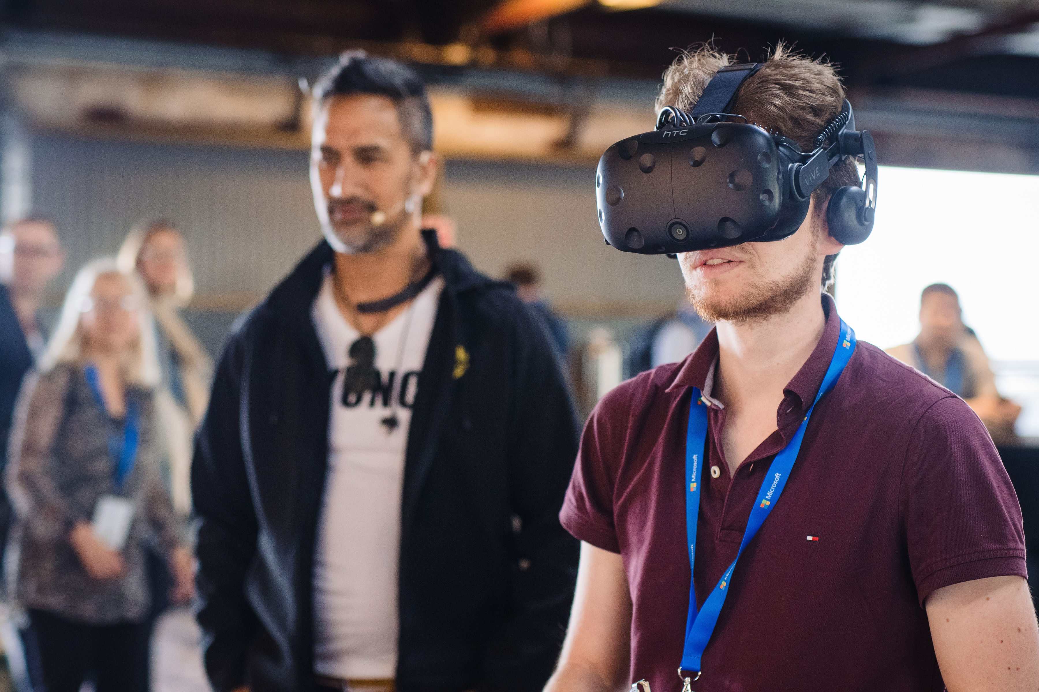 AI for Maori Culture - Photo using HoloLens to bring Maori storytelling to life