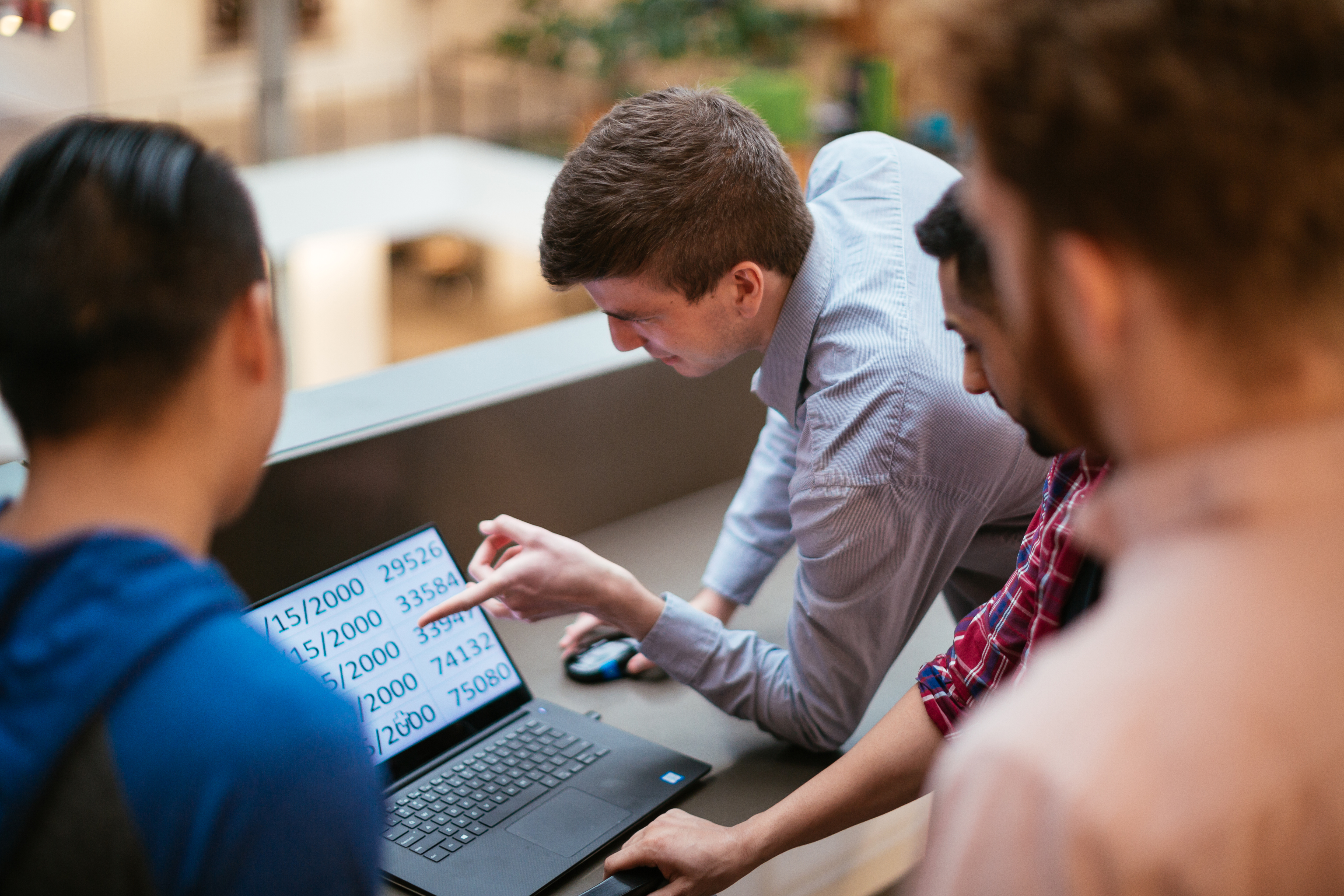The large font on the monitor makes it easier for those with low vision to read